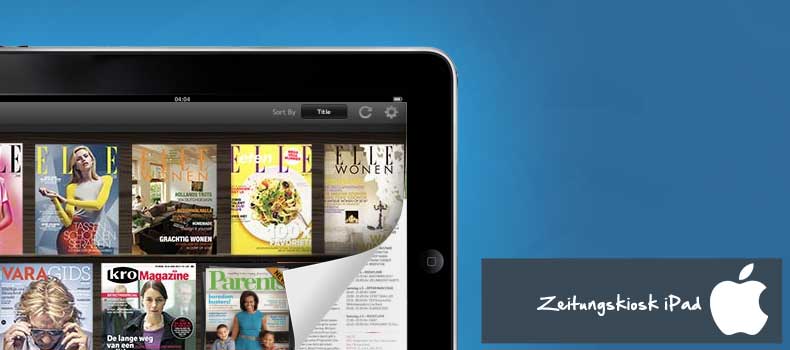 Zeitungskiosk iPad ist die Zukunft um online publizieren zu können