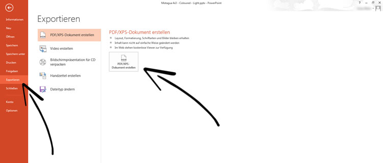 Powerpoint PDF Export